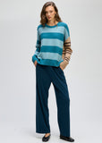 LD & Co - Groove Stripe Crew - Teal