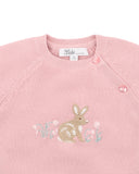 Bebe - Fern Bunny Organic Knitted Jumper - Blossom