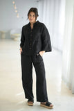 Eadie Lifestyle - Fundamental Linen Shirt - Black