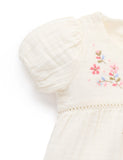 Purebaby - Embroidered Top - Cloud
