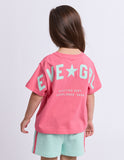 Eve Girl - Motion Tee - Rose/Mint