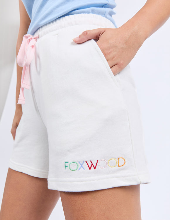 Foxwood - Simplified Confetti Shorts - Vintage White