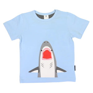 Korango - Shark Print Tee - Blue