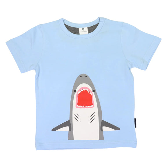 Korango - Shark Print Tee - Blue