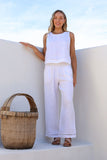 Free Angel - Quadrato Top - White