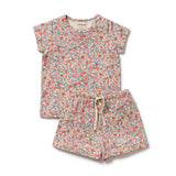 Wilson & Frenchy - Summer Bloom Organic Short Sleeve PJ’s