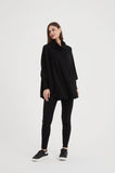 Tirelli - High Neck Oversized Knit - Black