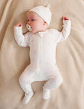 Purebaby - 2 Pack Zip Growsuit - Vanilla Bear