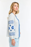 365 Days - Daisy Cross Shirt - White