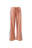 Ceres Life - Gigi Wide Leg Terry Trackpant - Pink Clay Washed Navy Side Stripe