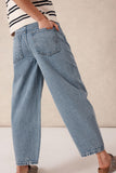 Ceres Life - Maggie Tapered Barrel Jeans - Mid Vintage Blue
