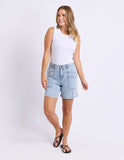 Foxwood - Balmy Short - Pale Blue Wash