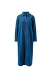 Ceres Life - Rae Long Sleeve Midi Dress - Fresh Indigo