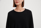 Tirelli - Oversized Knit Layer Top - Black