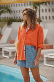 Ceres Life - Peta Oversized Shirt - Flame