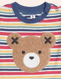 Huxbaby - Furry Huxbear Vintage Stripe Tee