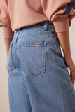 Ceres Life - Leah Tapered Barrel Jean - Vintage Blue