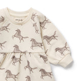 Purebaby - Little Unicorn Organic Terry Sweat Dress