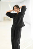 Eadie Lifestyle - Fundamental Linen Shirt - Black