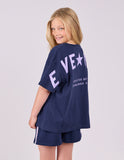 Eve Girl - Motion Tee - Navy/Lilac