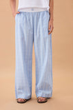 Ceres Life - The Lounge Pant - Blue Faint Check