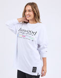 Foxwood - Coded Long Sleeve Tee - White