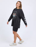 Foxwood - Vibes Long Sleeve Tee - Washed Black