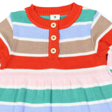Korango - Striped Knit Dress - Brown