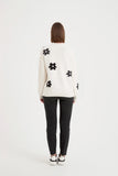 Tirelli - Flower Contrast Knit - Ivory