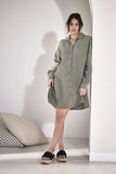 Eadie Lifestyle - Linen Shift Dress - Pistachio
