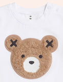 Huxbaby - Furry Huxbear Crisp White Tee