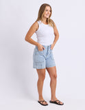 Foxwood - Balmy Short - Pale Blue Wash