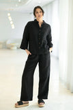 Eadie Lifestyle - Fundamental Linen Shirt - Black