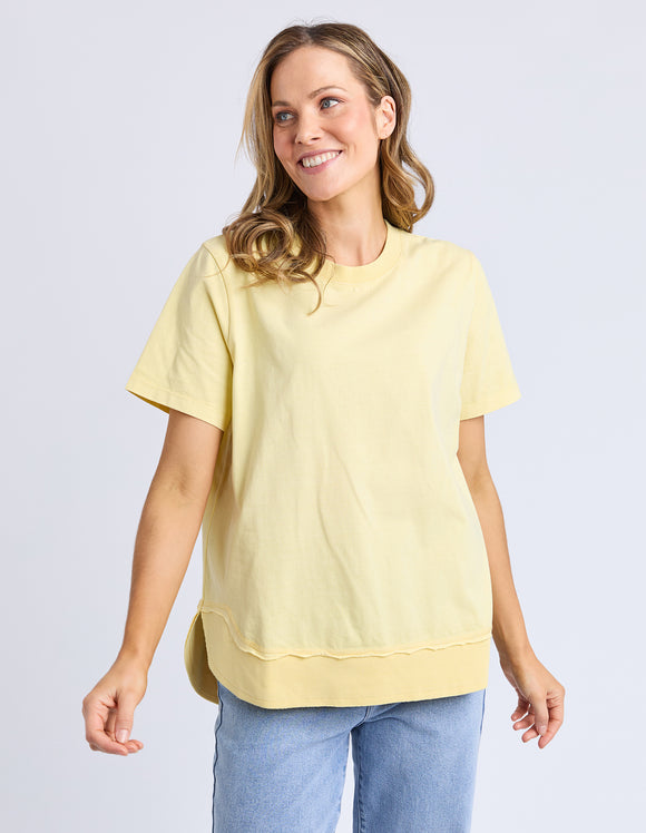 Foxwood - Farrah Short Sleeve Tee - Lemon