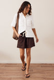 Ceres Life - Darcy Relaxed Everday Short - Chocolate