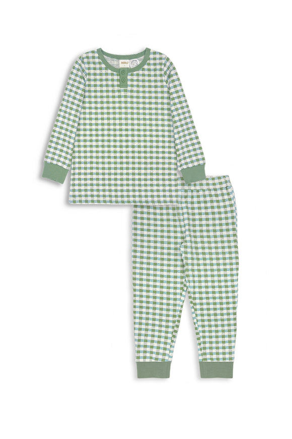 Milky - Gingham Henley PJ’s