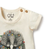 Wilson & Frenchy - Puggle Organic Christmas Bodysuit