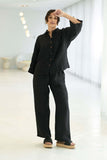 Eadie Lifestyle - Fundamental Linen Shirt - Black