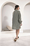 Eadie Lifestyle - Linen Shift Dress - Pistachio