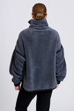 EST - Popover Fleece Sweatshirt- Bluestone