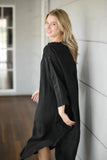 Eadie Lifestyle - The Malle Linen Dress - Black