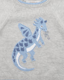 Fox & Finch - Dragon Knitted Jumper - Grey