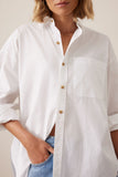 Ceres Life - Peta Oversized Shirt - White
