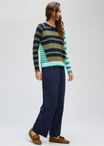 LD & Co - Crazy Stripe Crew - Ink