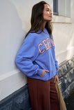 Ceres Life - Isla Oversized Slouchy Crew - Vintage Blue / Pink Clay / Burnt Toffee Heritage