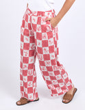 Foxwood - Biarittz Pant - Crimson Print