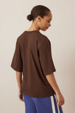 Ceres Life - Luna Relaxed Tee - Chocolate/Ceres Script
