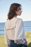 Marie Louise de Monterey - Amelie Feather Stitch Top - Ecru