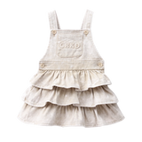 Cracked Soda - Molly Denim Pinafore - Beige