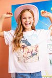Eve Girl - Western Tee - Pink